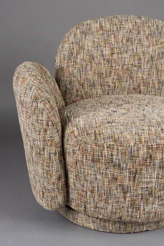 Fauteuil Rose - Beige - En polyester