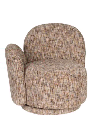 Fauteuil Rose - Beige - En polyester