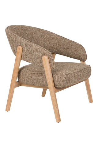Fauteuil Bright - Marron - En polyester