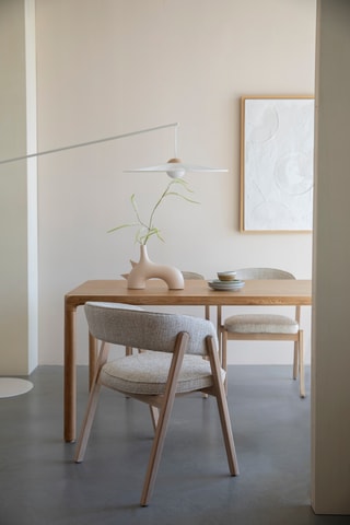 Chaise en chêne Bright - 59,5 x 76 x 57 cm