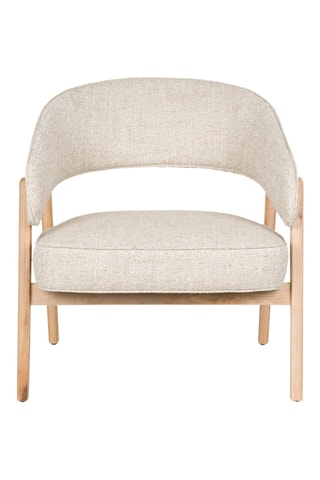 Fauteuil Bright - Beige - En tissu texturé