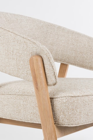Fauteuil Bright - Beige - En tissu texturé