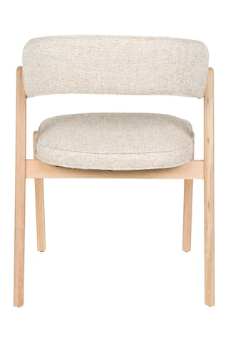 2 chaises en chêne Bright - Beige - 58 x 77 x 57 cm