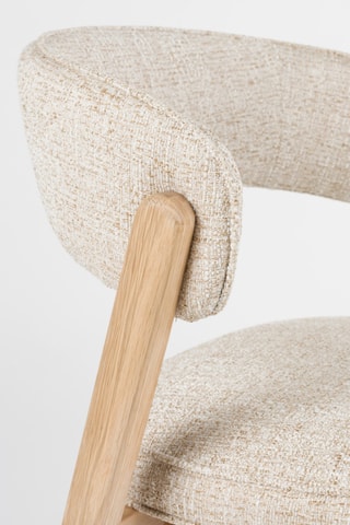 2 chaises en chêne Bright - Beige - 58 x 77 x 57 cm