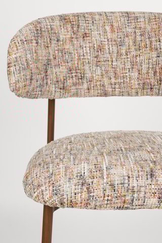 2 tabourets de bar en bois et bois de noyer Claes - 51 x 44 x 94 cm