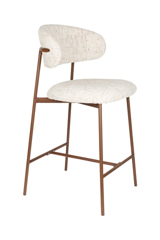 2 tabourets de bar en bois Claes - 51 x 94 x 44 cm