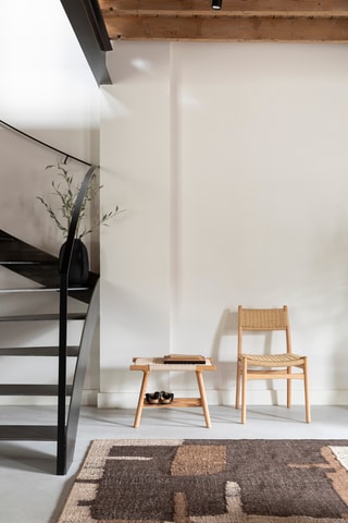 Banc en chêne massif Kintaro - Naturel - 43 x 60 x 35 cm