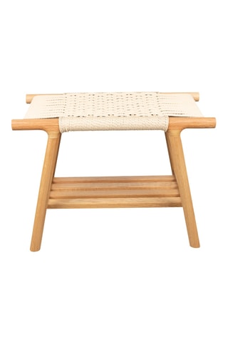 Banc en chêne massif Kintaro - Naturel - 43 x 60 x 35 cm