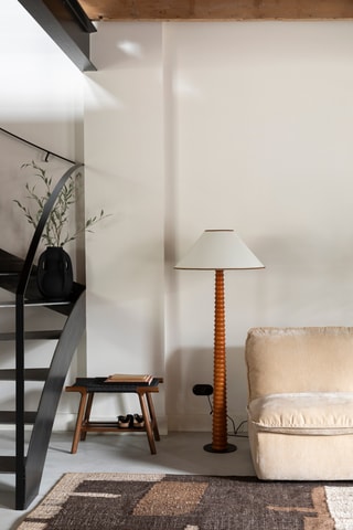 Banc en chêne massif Kintaro - Marron - 43 x 35 x 60 cm