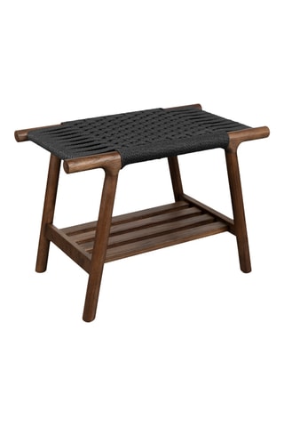 Banc en chêne massif Kintaro - Marron - 43 x 35 x 60 cm