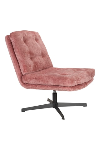 Fauteuil Kai - Rose  - En tissu velours