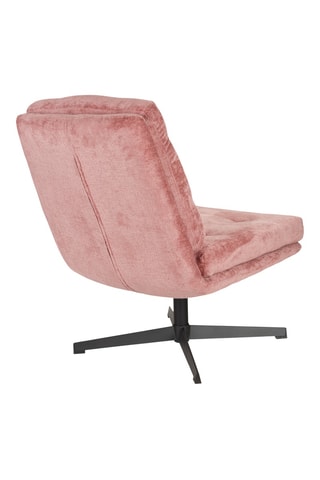 Fauteuil Kai - Rose  - En tissu velours