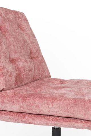 Fauteuil Kai - Rose  - En tissu velours