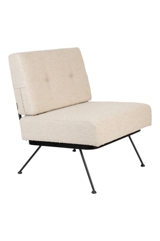 Fauteuil Bowie - Beige - En tissu polyester