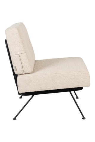 Fauteuil Bowie - Beige - En tissu polyester