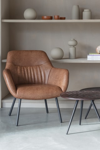 Fauteuil Dude - Marron - En polyuréthane