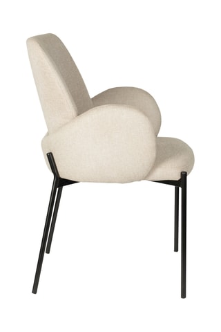 2 fauteuils Tjarba -Beige - En polyester et nylon