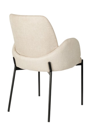 2 fauteuils Tjarba -Beige - En polyester et nylon