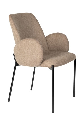 2 fauteuils Tjarba - Marron - En polyester et nylon