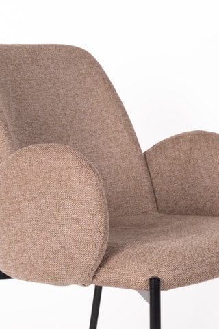 2 fauteuils Tjarba - Marron - En polyester et nylon