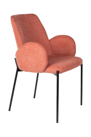 2 fauteuils Tjarba - Rose - En polyester et nylon