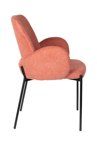 2 fauteuils Tjarba - Rose - En polyester et nylon