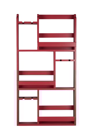 Etagère murale en bois d'hévéa Myron - 120 x 80 x 10 cm