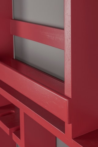 Etagère murale en bois d'hévéa Myron - 120 x 80 x 10 cm