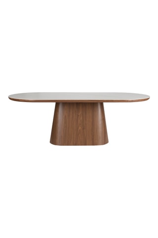 Table à manger en bois de noyer Almira - 200 x 77 x 99 cm
