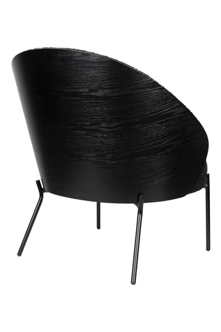 Fauteuil Rodin - Noir - En polyester bouclé