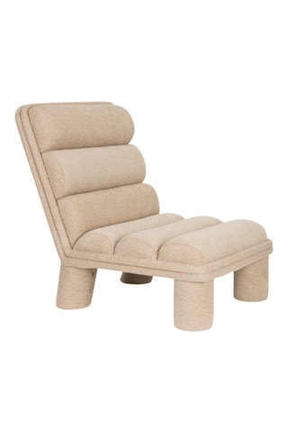 Fauteuil Fern - Beige - En polyester