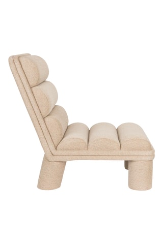 Fauteuil Fern - Beige - En polyester