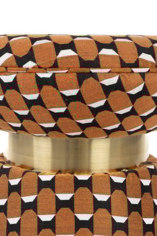 Pouf - Marron - En polyester