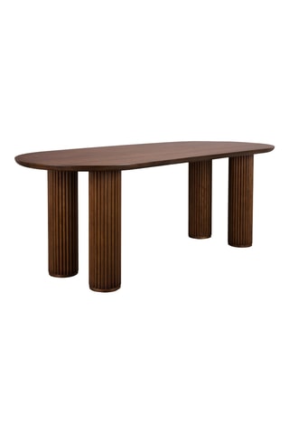 Table à manger en chêne massif - 220 x 90 x 76 cm