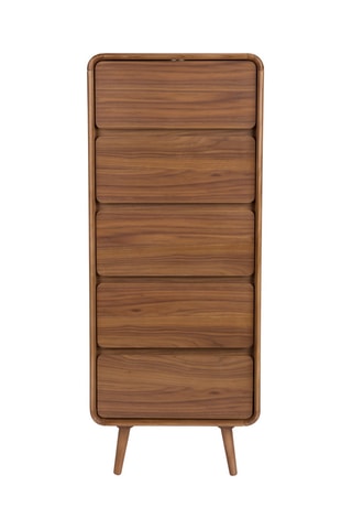 Commode 5 tiroirs  Rise - Marron