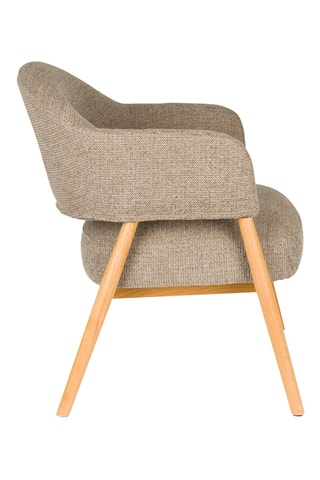 Fauteuil Indy - Taupe - En polyester