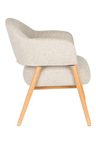 Fauteuil Indy - Beige - En polyester