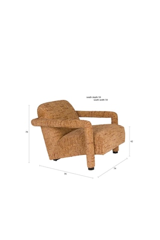 Fauteuil Kent - Jaune - En polyester