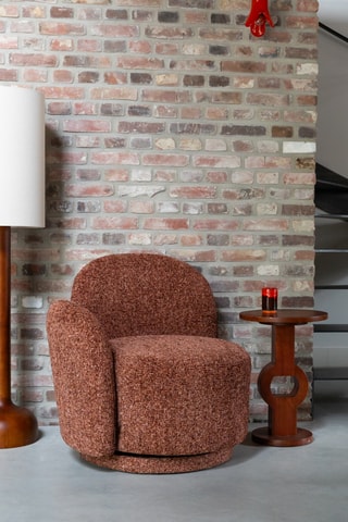 Fauteuil Rose - Bordeaux - En polyester