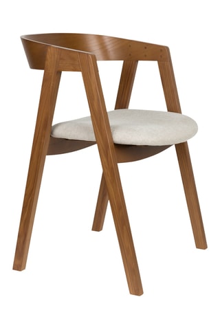 2 chaises en frêne massif et frêne Mads - 50 x 49 x 72 cm