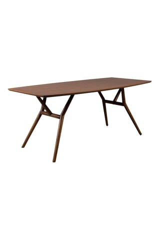 Table à manger en noyer et bois d'hévéa Malaya - 180 x 90 x 74 cm