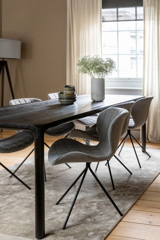 Table à manger en frêne et hévéa Storm - 180 x 90 x 75 cm