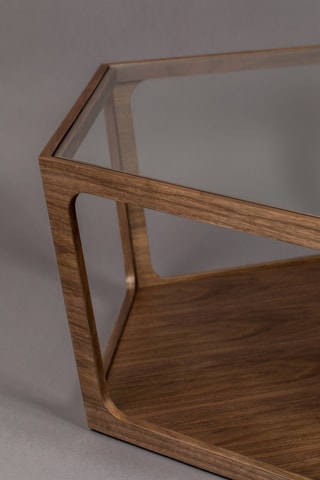 Table basse en noyer Sita - 80 x 92,5 x 34 cm