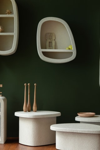 Table d'appoint en marbre Veda - 57 x 34 cm