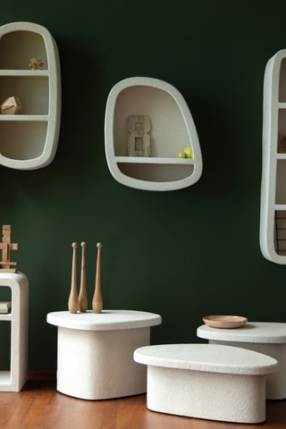 Table basse en marbre Veda - 49 x 74 x 28 cm