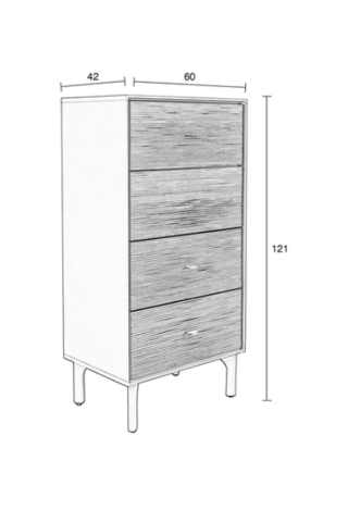 Commode Morning - 60 x 121 x 42 cm