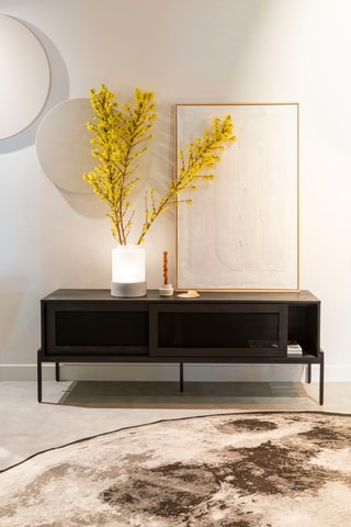 Meuble TV 2 portes en chêne Hardy - 160 x 60 x 45 cm