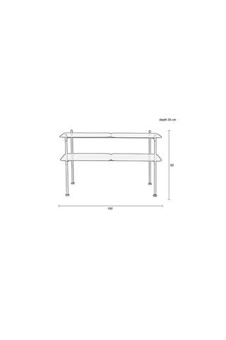 Etagère River - 100 x 35 x 62 cm