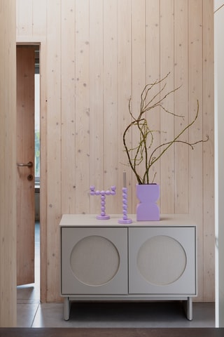 Meuble TV 2 portes en acacia Twin - 100 x 45 x 70 cm