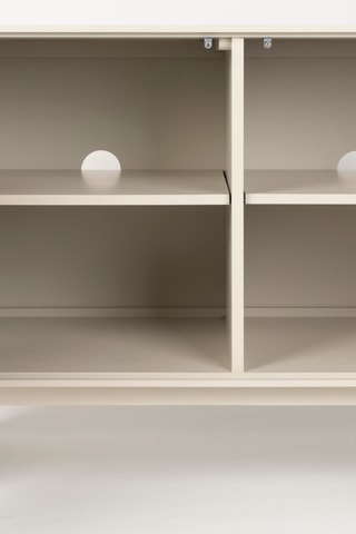 Meuble TV 2 portes en acacia Twin - 100 x 45 x 70 cm